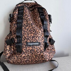 Cheetah Print Backpack Brown and Black